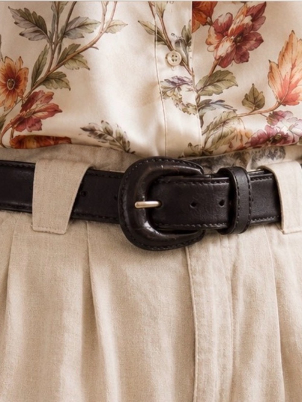 Beautiful Lady Captiva Dark Chocolate Brown Leather Belt, Size L